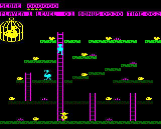 Level 1 as drawn by the JavaScript version at the same frame; identical to the original.